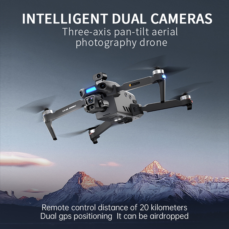 Nowy dron z podwójną kamerą 8K – Drone Camera Mount recenzja i cena