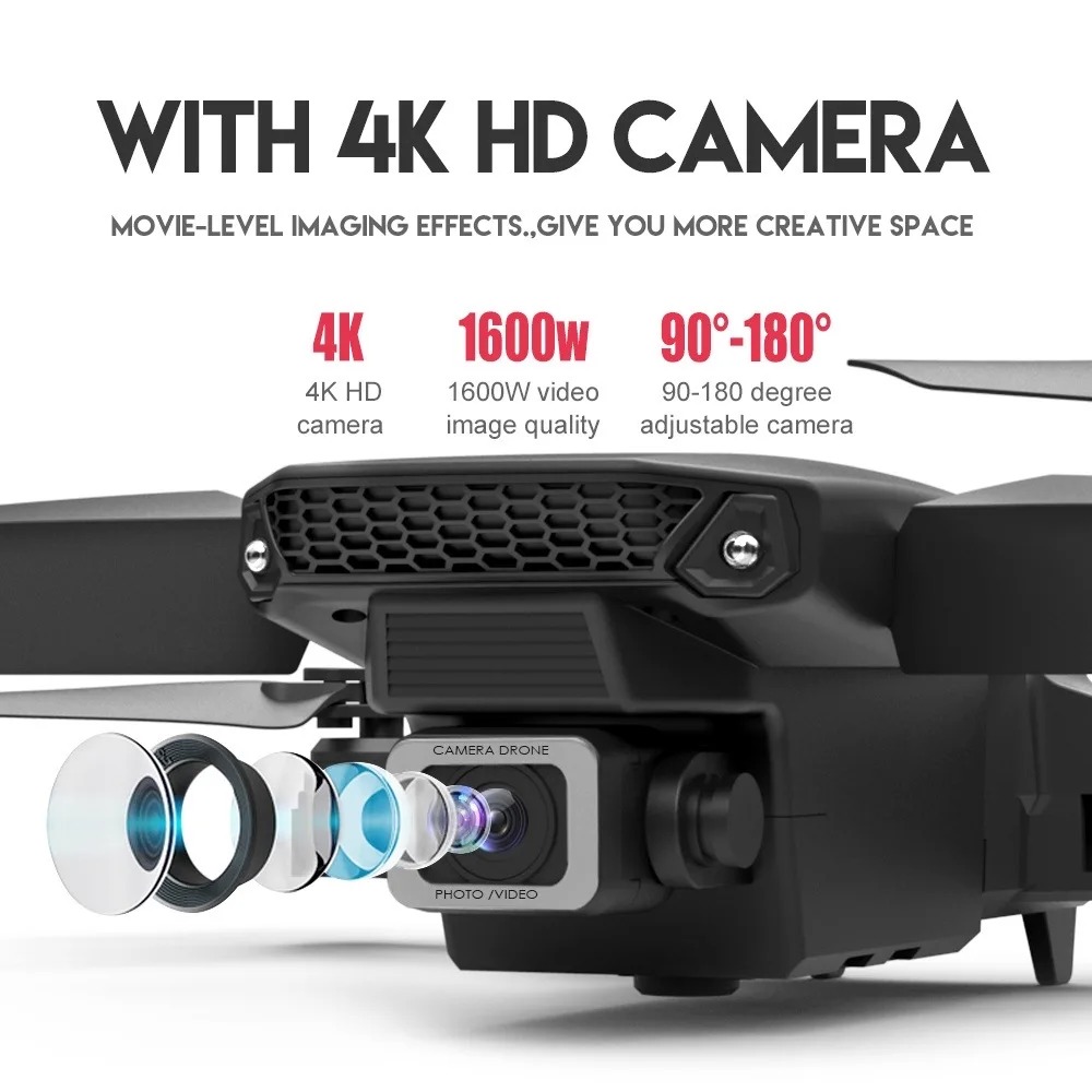 Dron RC Nowy E88Pro 4K Profesj – Drone Camera Wide Angle recenzja i cena
