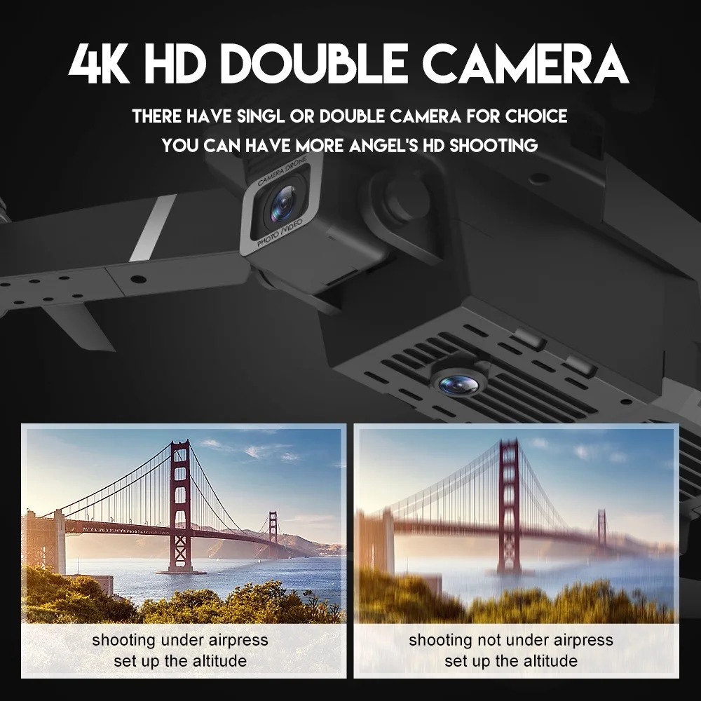 Dron RC Nowy E88Pro 4K Profesj – Drone Camera Wide Angle recenzja i cena
