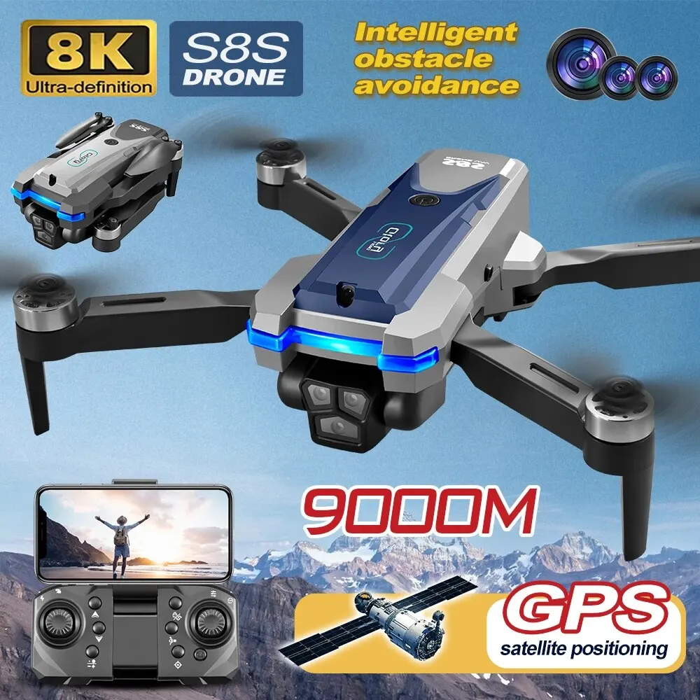 S8S GPS Drone 5G Wifi 8K HD Du – Drone Camera Wide Angle recenzja i cena